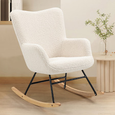 Wren Faux Lambskin Rocking Chair