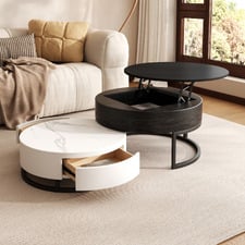 2 Piece Luisa Round Nesting Coffee Table Set