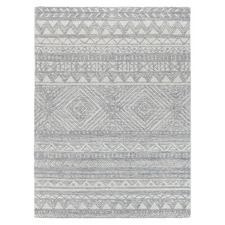 Grey Posy Zulu Wool & Cotton Rug