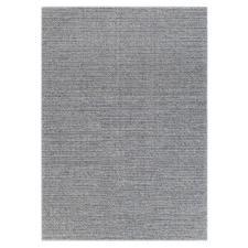 Steel Aroura Hand-Knotted Wool-Blend Rug