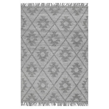 Marco Geometric I Hand-Knotted Wool-Blend Rug