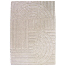 Cream Lilly Modern Power-Loomed Rug