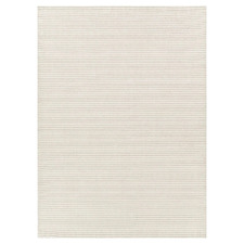 Ivory Zalia Hand-Loomed Wool-Blend Rug