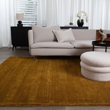 Dark Gold Bellagio Hand-Tufted Rug
