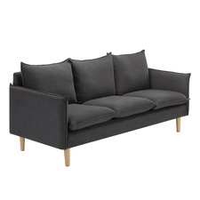 Charcoal Hampstead Scandinavian-Style 3 Seater Sofa