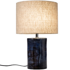 Blue Reactive Terracotta Table Lamp