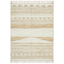 White Michihoaca Flat Weave Jute & Cotton Rug