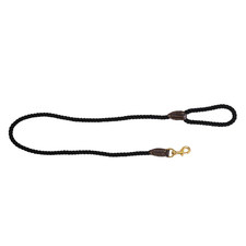 120cm Classic Leather & Cotton Rope Dog Lead
