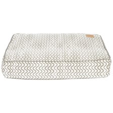 Mocha Wave Cotton Dog Bed