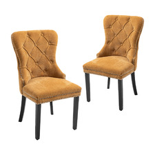 Mia Chenilla Dining Chairs (Set of 2)