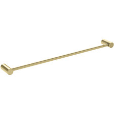 Vivid Slimline Single Bar Brass Towel Rail