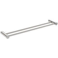 Vivid Slimline Double Bar Brass Towel Rail