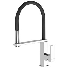 Square Vezz Flexible Hose Kitchen Sink Mixer