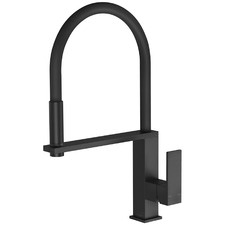 Square Vezz Flexible Hose Kitchen Sink Mixer