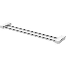 Lexi MKII Double Bar Vertical Brass Towel Rail