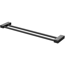 Lexi MKII Double Bar Vertical Brass Towel Rail