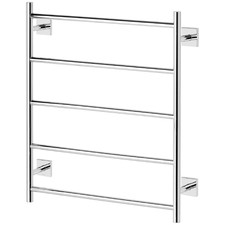 Radii Square Non-Heated Brass Towel Ladder Rail