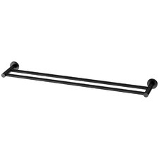 Round Radii Double Bar Brass Towel Rail