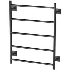 Radii Square Non-Heated Brass Towel Ladder Rail