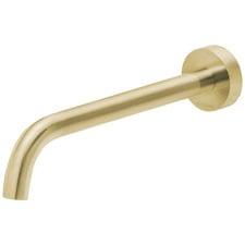 Vivid Slimline 230mm Curved Brushed Carbon Basin Spout