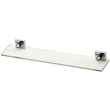 Square Radii Glass Bathroom Shelf