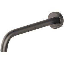 Vivid Slimline 230mm Curved Brushed Carbon Basin Spout