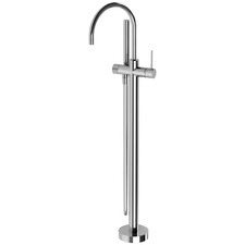 Vivid Slimline Floor Mounted Bath Mixer with Hand Shower