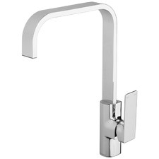 Gloss Gooseneck Kitchen Sink Mixer
