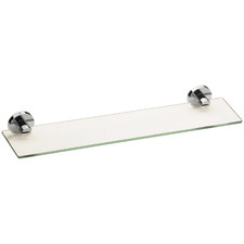 Round Radii Glass Bathroom Shelf