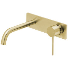 Vivid Slimline Curved Spout & Wall Mixer Tap