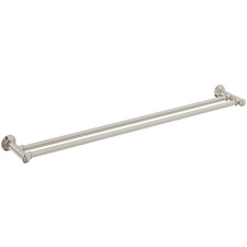 Cromford 800mm Double Bar Brass Towel Rail