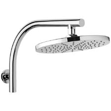 Vivid High 230mm Curved Shower Arm & Head
