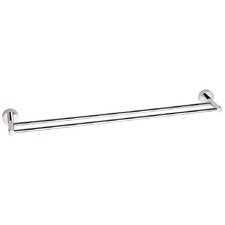Vivid Double Bar Brass Towel Rail