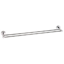 Vivid Double Bar Brass Towel Rail