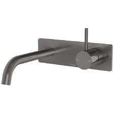 Vivid Slimline Up Bath/Basin Wall Mixer Set
