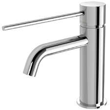 Vivid Slimline Curved Extended Lever Basin Mixer