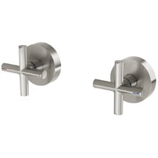 Vivid Slimline Plus Brass Wall Taps