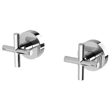 Vivid Slimline Plus Wall Taps with 15mm Extended Spindles