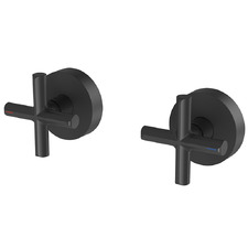 Vivid Slimline Plus Brass Wall Taps