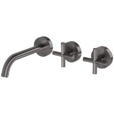 Vivid Slimline Bath/Basin Wall Tap Set
