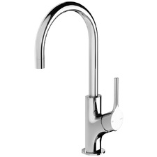 Vivid Slimline Oval 160mm Gooseneck Sink Mixer