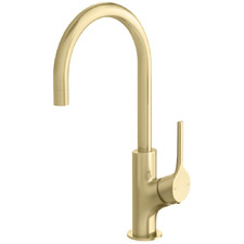 Vivid Slimline Oval 160mm Gooseneck Sink Mixer