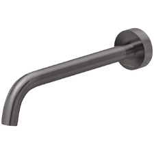 Vivid Slimline 230mm Curved Brushed Carbon Basin Spout
