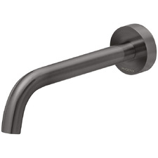 Vivid Slimline 180mm Curved Brushed Carbon Basin Spout