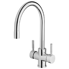 Vivid Chrome Gooseneck Filtered Sink Mixer