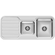 1000 Series 1080mm 1 & 3/4 Double Bowl Kitchen Sink with Drainer
