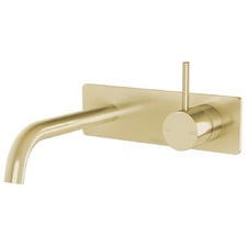 Vivid Slimline Up Bath/Basin Wall Mixer Set
