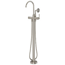 Cromford Floor Mounted Bath Mixer with Hand-Held Shower