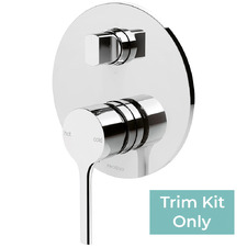 Vivid Slimline Oval Shower/Bath Wall Mixer with Diverter Trim Kit Only
