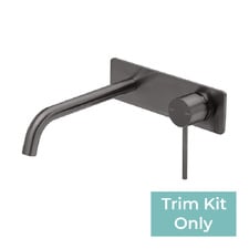 Vivid Slimline Brass Bath/Basin Wall Mixer Set Trim Kit